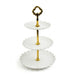 3-Tier ABS Cake Stand — Fruit & Dessert Display (Black or White)