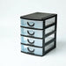 4-layer Transparent Jewellery Storage Box with Rhinestone Detail
