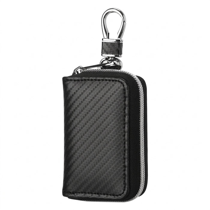 RFID Key Fob Signal Blocker Pouch — Faraday Car Key Case (Black)