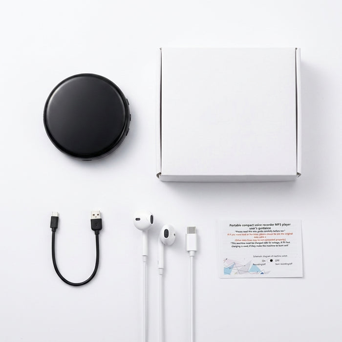 Digital Voice Recorder M29 — 4–64GB USB Rechargeable, Voice‑Activated MP3 Player