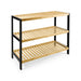 3-Tier Natural Bamboo Shoe Rack — 70 x 25 x 55 cm Space-Saving Wooden Storage