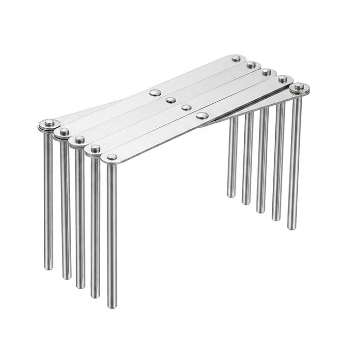 Retractable Stainless Steel Pot Lid & Plate Rack — Foldable Kitchen Storage