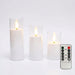 LED Flameless Acrylic Candles with Remote & Timer – Flickering, Battery Powered