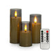 LED Flameless Acrylic Candles with Remote & Timer – Flickering, Battery Powered