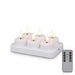 Rechargeable Flameless LED Tea Lights with Remote & Timer — 3D Flicker