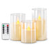 Set of 3 LED Flameless Candles with Remote Control — Flickering Décor Lights for Weddings & Parties