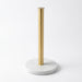 Nordic Marble & Space Aluminium Paper Towel Holder — Vertical Kitchen Roll Stand (Black, White, Gold)