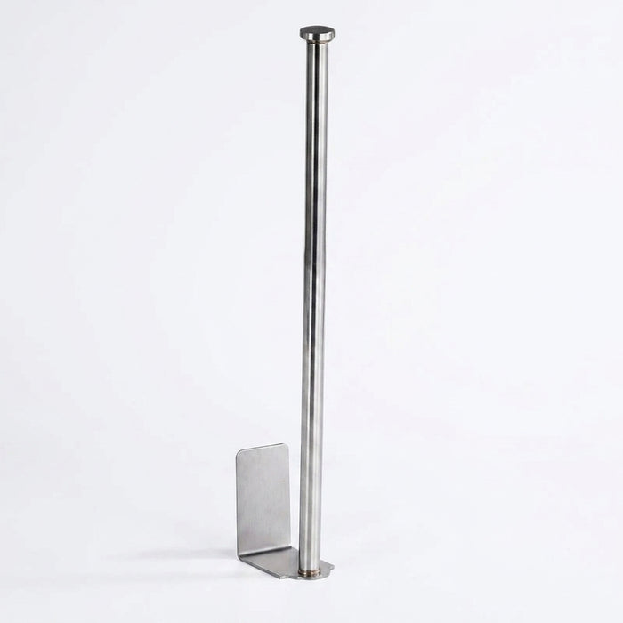 Adhesive Stainless Steel Paper Towel & Toilet Roll Holder — Black or Silver (S/M/L)