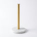 Marble Perforation‑Free Vertical Roll Paper Rack — Nail‑Free Floor Holder for Kitchen Wraps