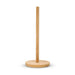 Bamboo Paper Towel Holder — Vertical Wooden Roll & Cling Film Organiser