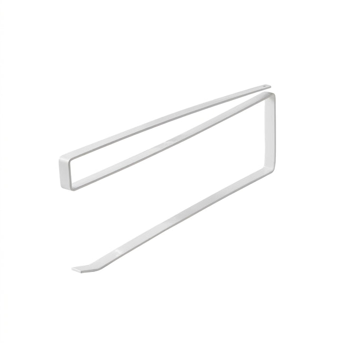 Under-Cabinet Paper Roll Holder – No‑Drill Towel & Cling Film Rack (White/Black)