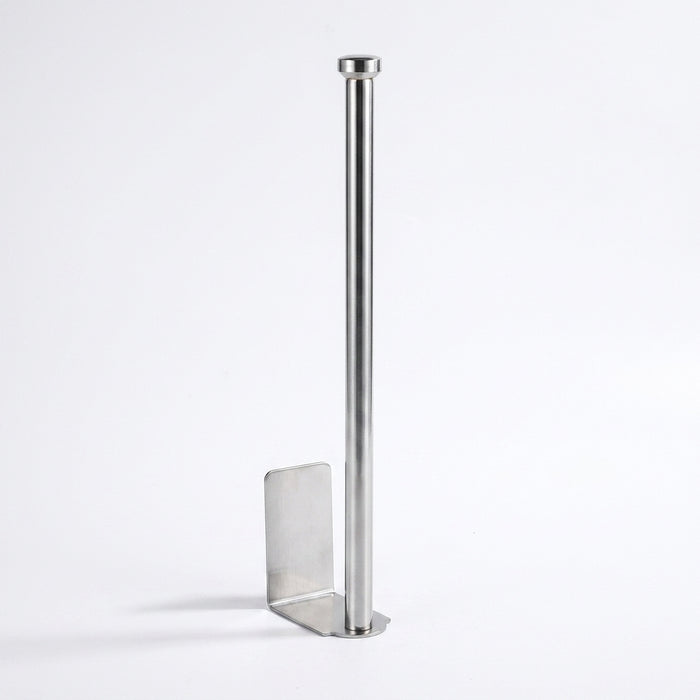 Self-Adhesive Punch-Free Toilet & Towel Roll Holder, Stainless Steel Wall Mount