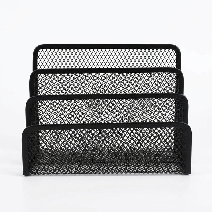 4-Tier Iron Mesh Desk Organiser – Letter Holder for Documents & Stationery