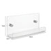 Clear Acrylic Floating Wall Shelf — Wall-Mount Magazine & Book Rack (30cm/40cm)