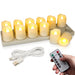 Rechargeable LED Tea Lights with Remote & Timer — Flameless Warm and Colour Modes