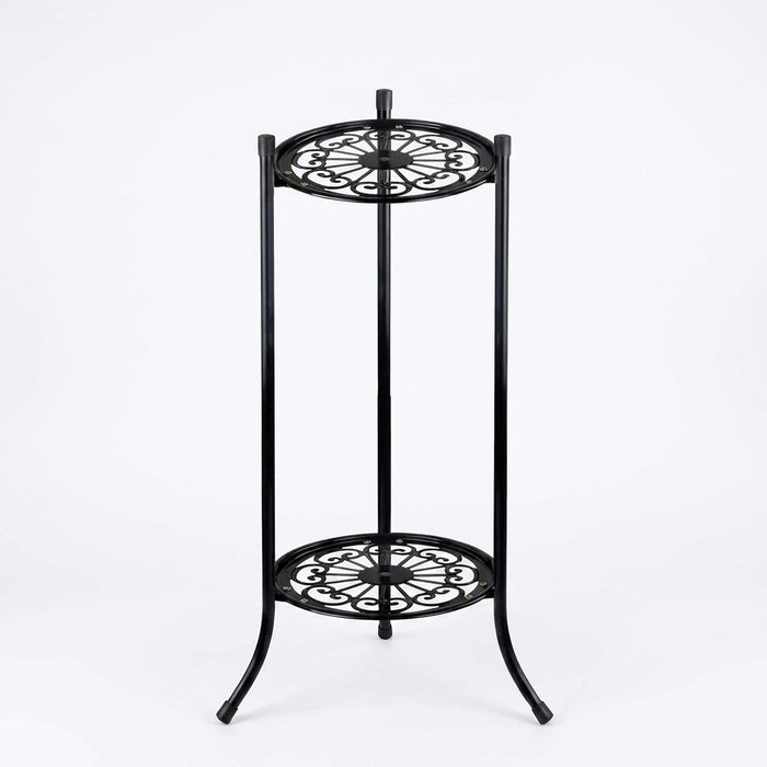 Double-Layer Metal Plant Stand — Multi-Layer Floor Display (1 pack)