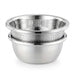 2-Piece Stainless Steel Colander & Mixing Bowl Set — Rice Washer and Strainer