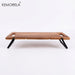 Acacia Wood Charcuterie Board with Handles & Folding Legs — Rectangular Serving Tray
