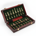 30cm (11.8in) Antique Bronze Foldable Chess Set with Alloy Weighted Pieces