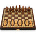 Retro 3-in-1 Wooden Chess Set — Foldable Chessboard with Checkers & Backgammon