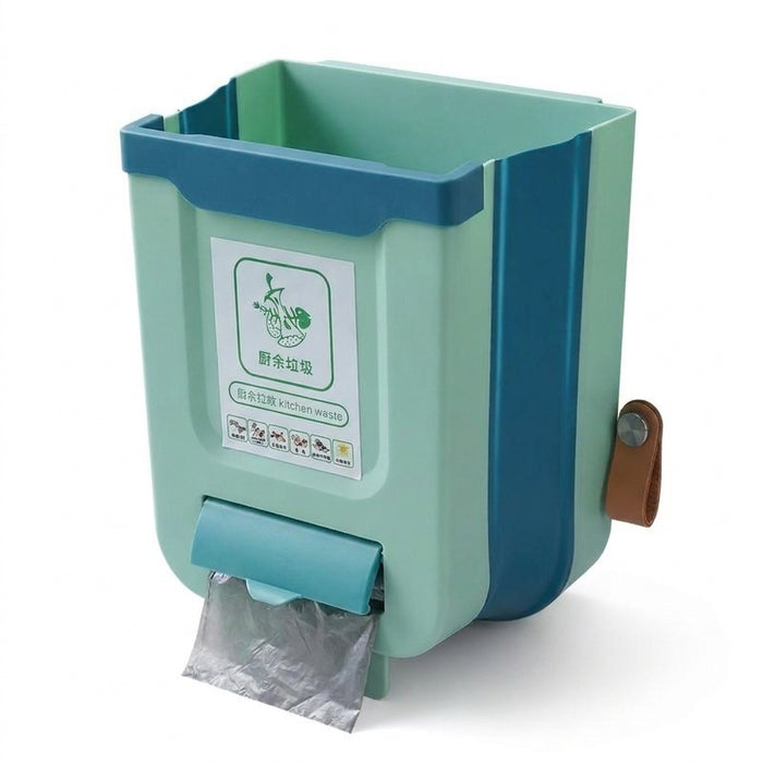 Collapsible Hanging Kitchen Bin — Cabinet Door & Wall Mounted, 7L/10L
