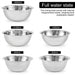 5-Piece Stainless Steel Mixing Bowl Set — Nesting, 2600–500ml