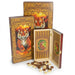Wooden Backgammon Set – Foldable Tiger Travel Board for Chess & Draughts
