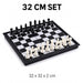 3-in-1 Magnetic Travel Board — Chess, Checkers & Backgammon (25/32/36 cm)