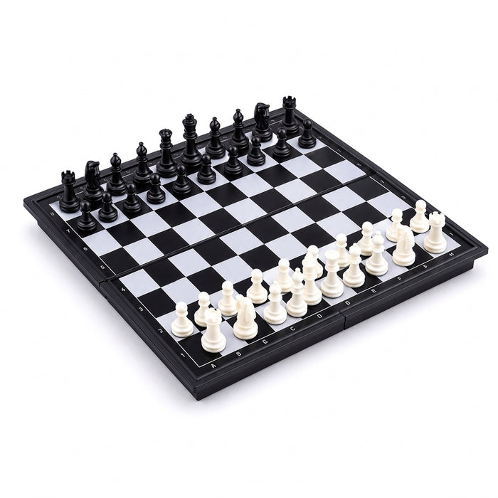 3-in-1 Magnetic Travel Board — Chess, Checkers & Backgammon (25/32/36 cm)