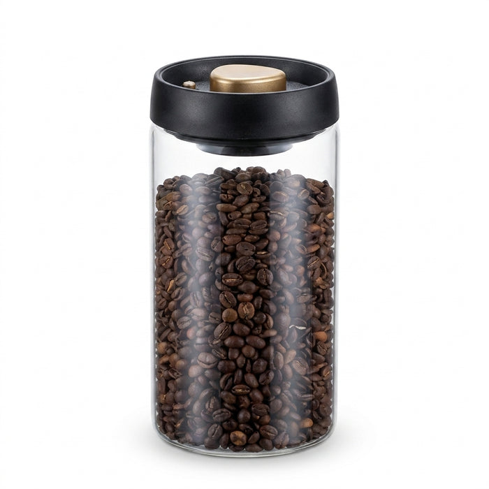 Vacuum-Sealed Glass Food Storage Jar for Coffee & Tea