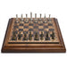 High‑end desktop 36cm (14in) wooden chess set with detachable metal pieces — king 6.3cm, gift box