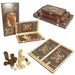 Foldable Wooden Backgammon Set – Portable Board with 30 Pieces (29/39/49cm)