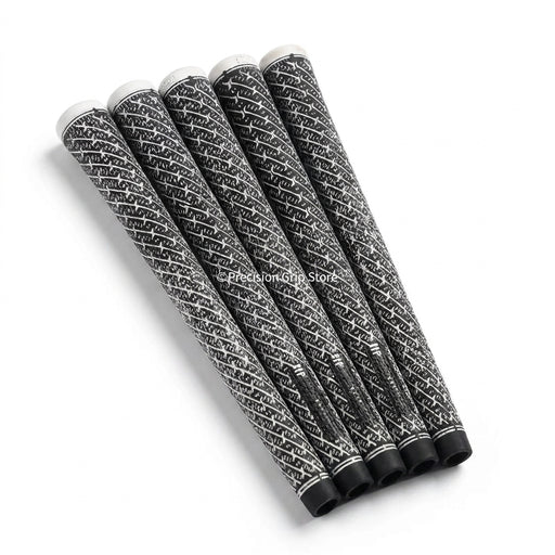 Black Golf Cord Grips for Irons and Woods, Rubber and Carbon Yarn, Standard or Midsize, 5/10/13 Pack