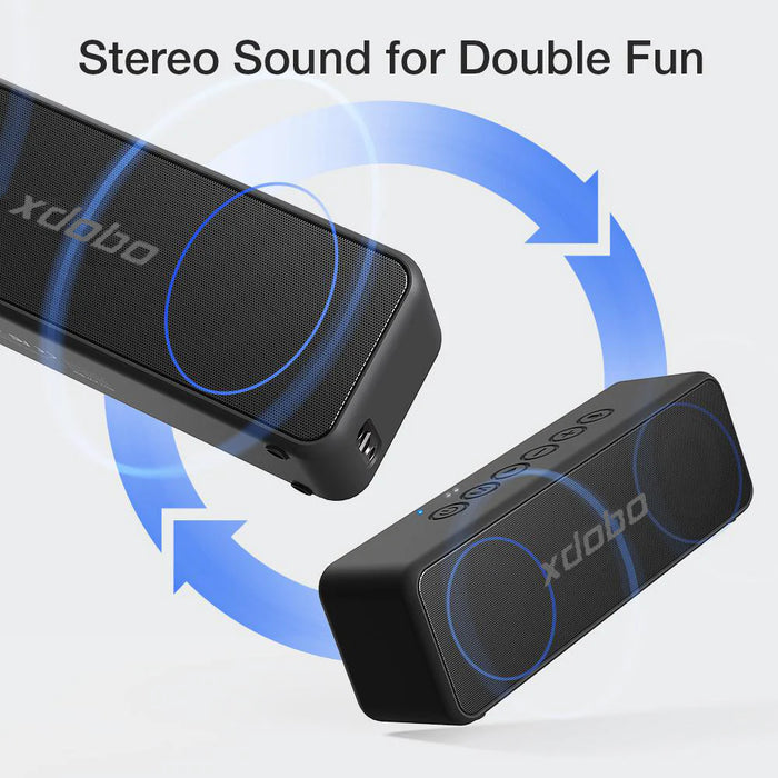 Kabelloser Bluetooth-Lautsprecher der XDOBO® X-Serie – 30-W-Lautsprecher mit großem Akku für den längeren Einsatz im Freien und unter Wasser